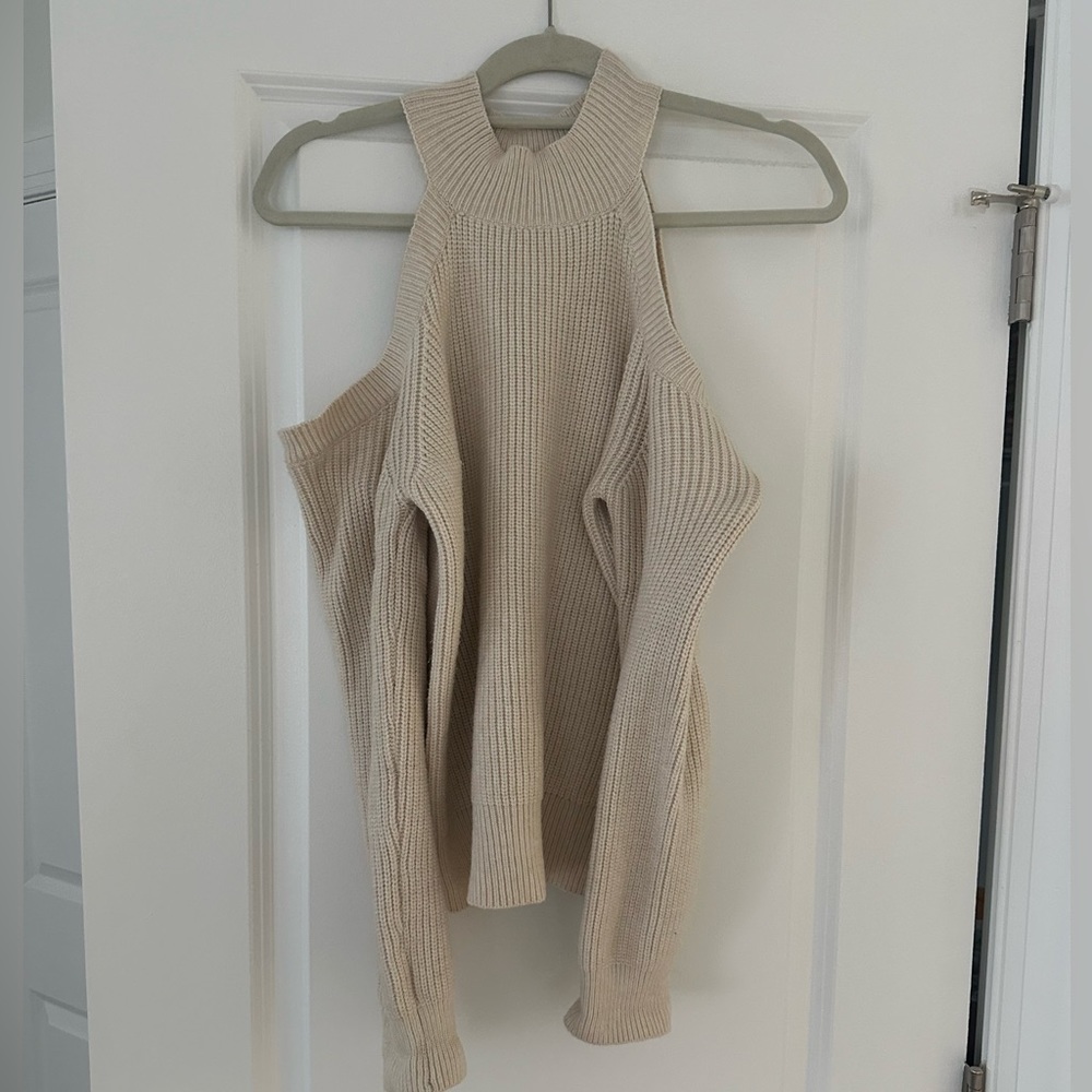 Super cozy one shoulder sweater